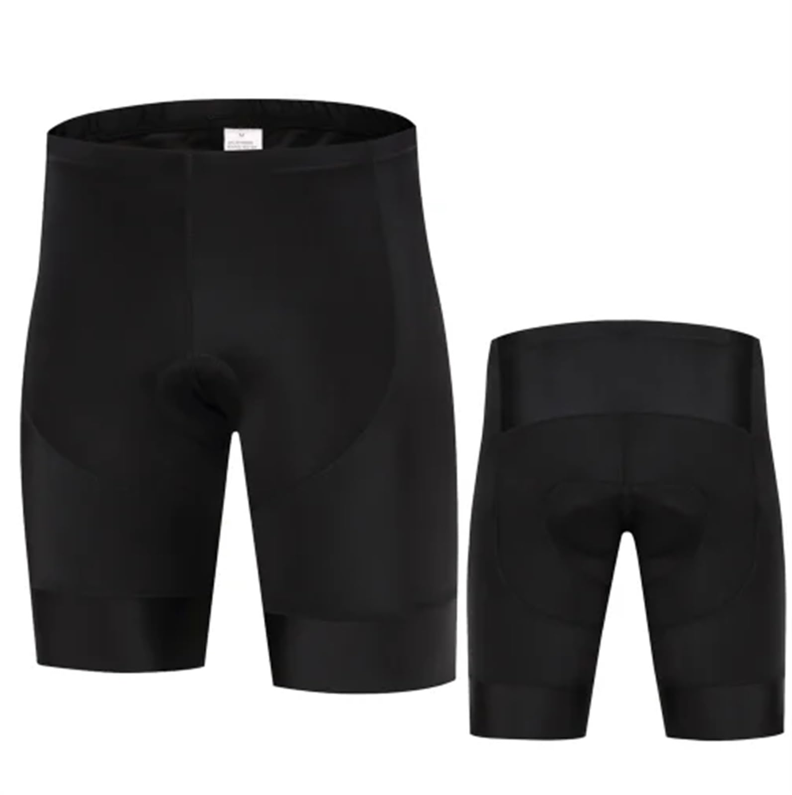 Cuissard Velo Homme Maillot de Cyclisme Noir et Blanc for Hommes, Coussin de Gel à Sangle d'été, Short