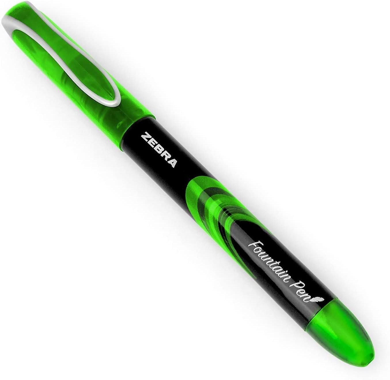 Zebra Fuente - Disposable Fountain Pen - 1.0mm Fine Nib 0.6mm Line Width - In Envelope Gift Packaging - Pack of 4 (Green) - Image 2