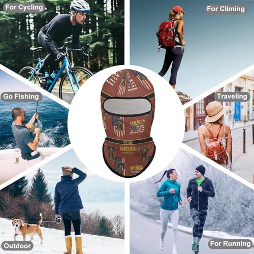 Balaclava para Mujeres y Hombres Adultos, Máscara Facial Antiviento y Antipolvo, Protección Solar y Cubrecabeza con Cuello, Gaiter Elástico miniatura 6