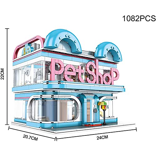FYHCY Krankenhaus Bausteine Modell, Ärzte Haus für Kinder, City Krankenhaus, 1082+ Klemmbausteine Pet Shop Kompatibel… – Bild 6