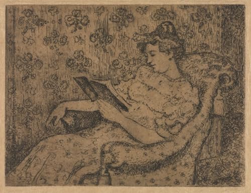 Tableaux Toile Décoration Murale Femme assise lisant Georges Lemmen 60x90