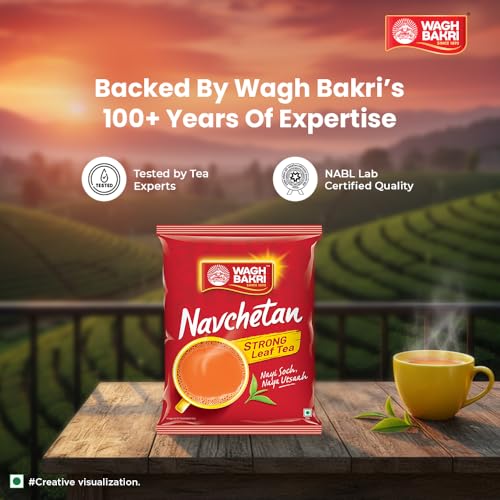 Image of Navchetan Danedar Tea, 1Kg, Black Tea, Loose Leaves (Pack of 3)
