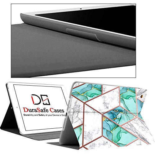 Image of DuraSafe Cases for iPad Mini 7.9 Inch 3rd 2nd 1st Gen [ Mini 3 Mini 2 Mini 1 ] A1599 A1489 A1432 A1599 A1489 A1432 MGYE2HN /A MGNR2HN /A Printed Smart PU Leather Flip Folio Book Cover - Marble Green