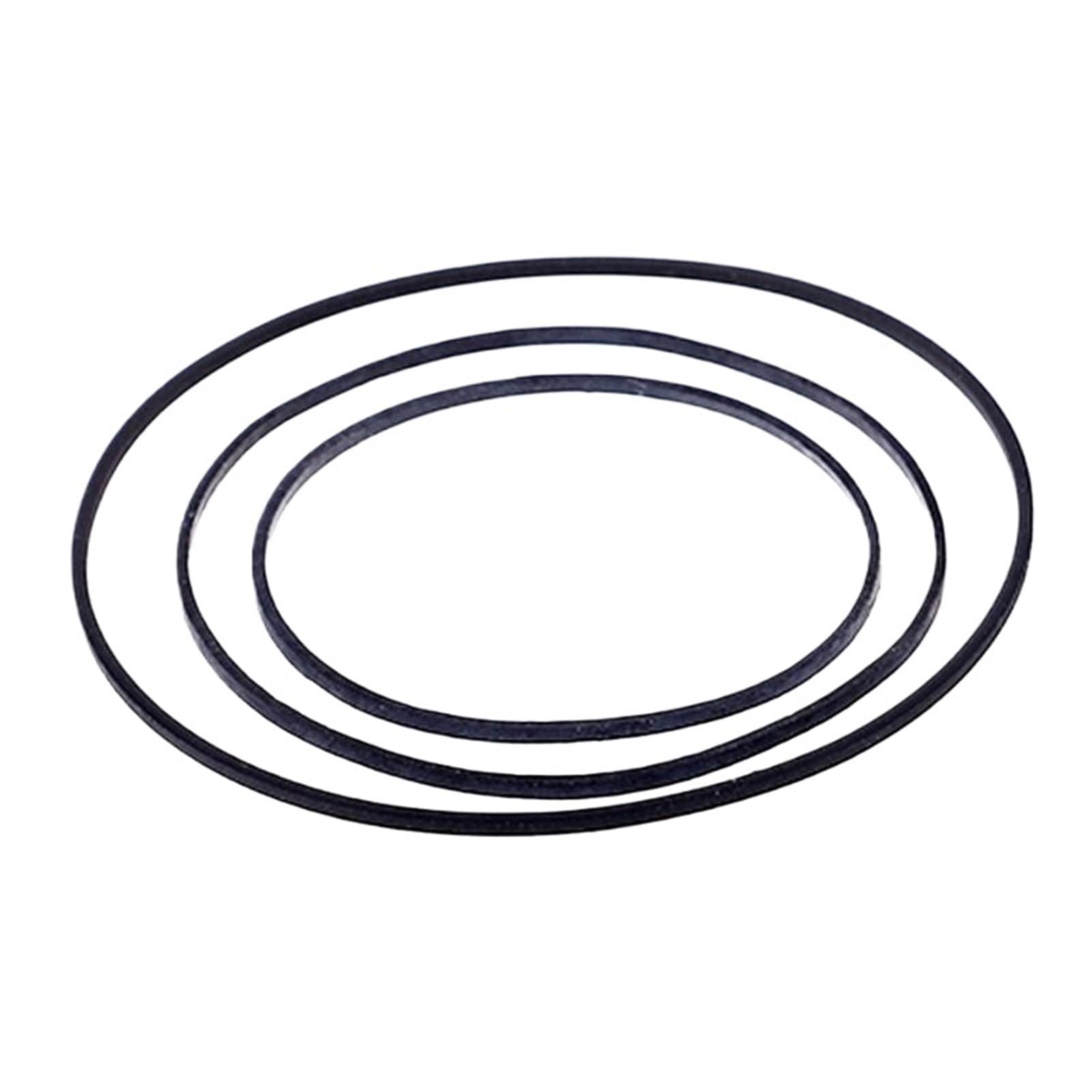 Cinture universali per macchina cassetta, 50 pezzi, 45-130 mm, assortite, quadrate comuni, in gomma, per registratori CD DVD, lettore