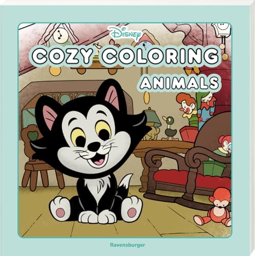 Ravensburger Disney Cozy Coloring - Animals, Cozy Malbuch für Erwachsene,...