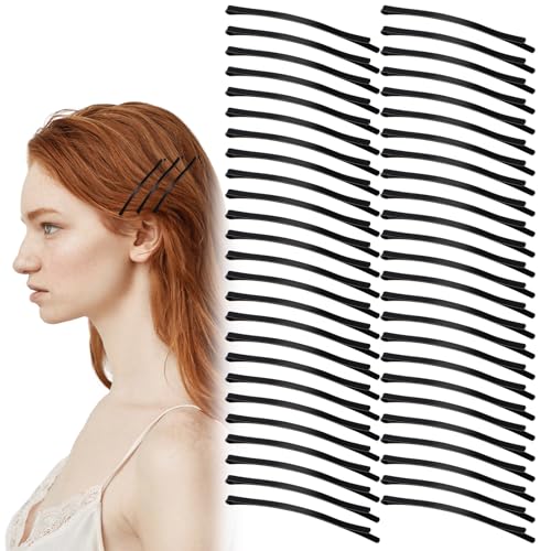 HJZHII 50 Stück 8,5cm Haarklemmen Damen,Flache Haarklammern,Bobby Pins Haarklammer Haarnadeln Schwarz Groß Haarspange Hairpin aus Metall für Frauen Mädchen Kinder Dutts Langes Glattes Haar HJZHII 50 Stück 8,5cm Haarklemmen Damen,Flache Haarklammern,Bobby Pins Haarklammer Haarnadeln Schwarz Groß Haarspange Hairpin aus Metall für Frauen Mädchen Kinder Dutts Langes Glattes Haar
