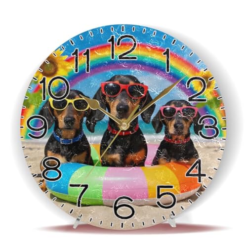Reloj de pared analógico redondo silencioso ALAZA 25.4 cm miniatura 6