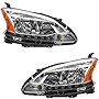Headlights Headlamps Left LH & Right RH Pair Set for 13 Nissan Sentra