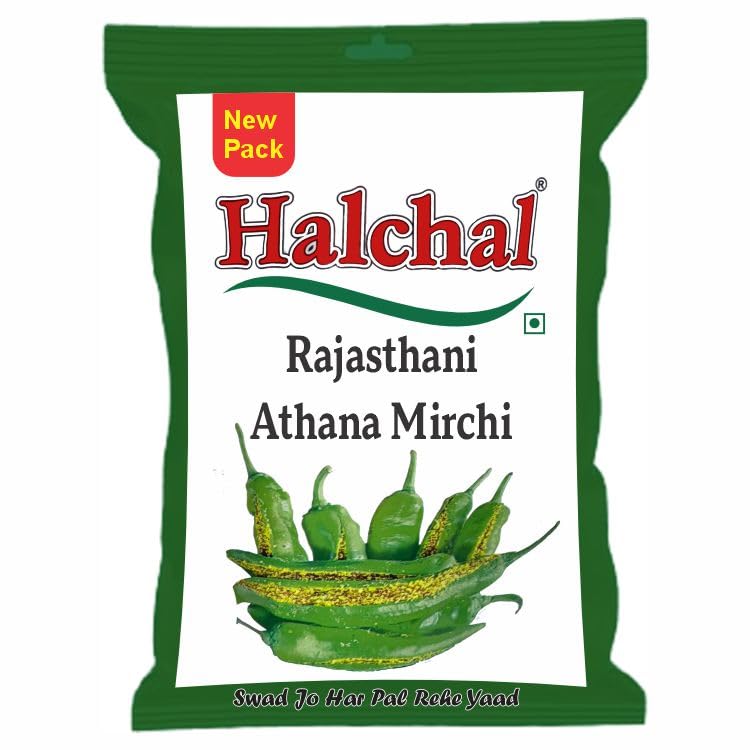 Marwar's Rajasthani Green Chilli Pickle 200g | Homemade Athana Mirch Aachar | Ghar Ka Achar | No Oil, No Preservatives | Spicy & Authentic Taste