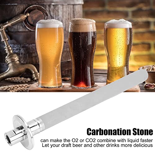 Aeration Stone, Carbonation Stone, 8 In Stainless Steel Carbonation Stone Aeration Oxygenation Stone With 1/4In Npt Gas Inlet For Beer Homebrew, Aeration Stone, Carbonation Stone, 8 In Stainless #TOP6