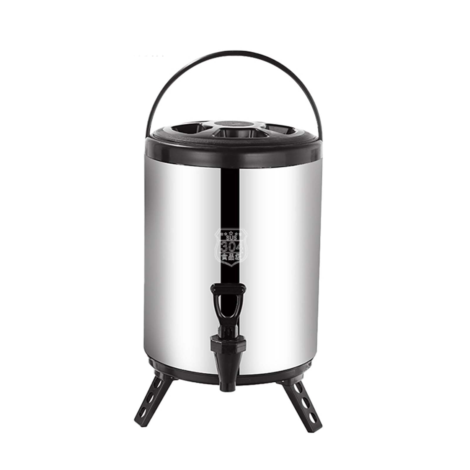 Dispensador de bebidas aislado de acero inoxidable portátil para té, jugo y café