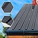 Metal Roof Panels 42.52X16.77 in 10 PCS Galvanized Steel Corrugated Tin Roofing Panels Gazebo Top Cover Garages,Grey