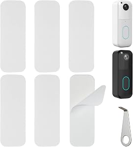 Double Sided Stick Tape Compatible with Blink Video Doorbell 2st Gen(New Model), 6 Pack Adhesive Mounting Tapes with One Replacement Tool for Doorbell,No Drilling Easy to Install