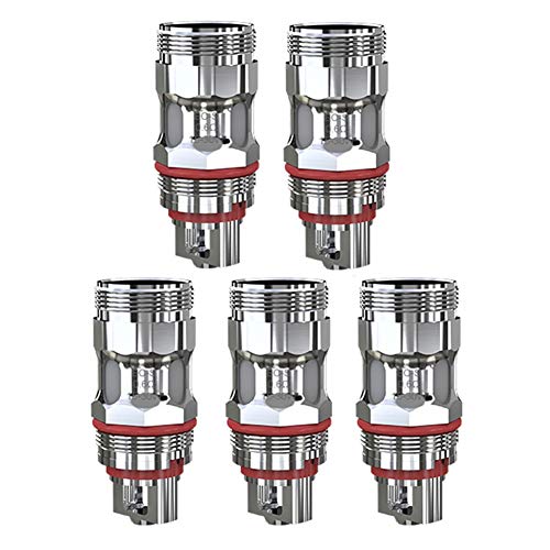 Cabeza de bobina Eleaf EC-S de 0.6ohm para el rociador MELO 5 y kit de llanta de malla Eleaf iStick SS316L con protección contra quemaduras en seco (5 Pcs)