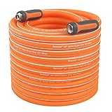 Fevone Garden Hose 105 ft., Lightweight Hybrid Water Hose, Flexible and Durable, Leak-Free Connections