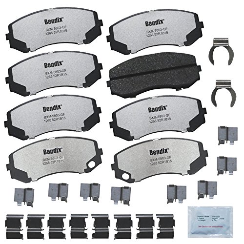 Image of Bendix Fleet Metlok MKD1265FM Brake Pads for Select Models Mitsubishi Fuso FE120,FE125 Truck 360