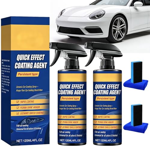 Nurafix Auto Spray Kratzer Entfernen Quick Effect Coating Agent for Car Kratzer Entferner Auto 3 in 1 Hochschutz-Auto-Beschichtungsspray Nano Spray Autos Sprays für Remove All Scratches Yellow