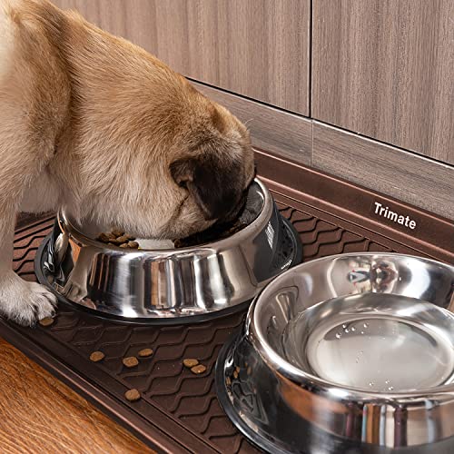 Trimate All Weather Boot Tray, Extra Large Size Water Resistant Plastic, Multi-Purpose for Shoes, Pet Feeding Trays, Mudroom Entryway, Garage, Indoor or Outdoor – Extra Large, 40”x20”(Brown) by Trimate - Image 6