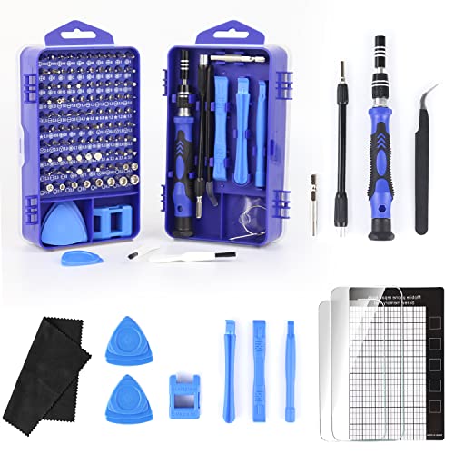 Precision Screwdriver Kit,Screwdriver Sets,121 in 1 Electronics Magnetic Repair Tool Kit for iPhone, MacBook, Computer, Laptop, PC, Tablet, PS4, Xbox, Nintendo, Game Console (Blue)