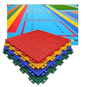 Floor Tiles 40 Cm Modulaire In Elkaar Grijpende Sportbodemtegels, Niet-slip En Slijtvaste Buitenkleurige Kleurrijke…