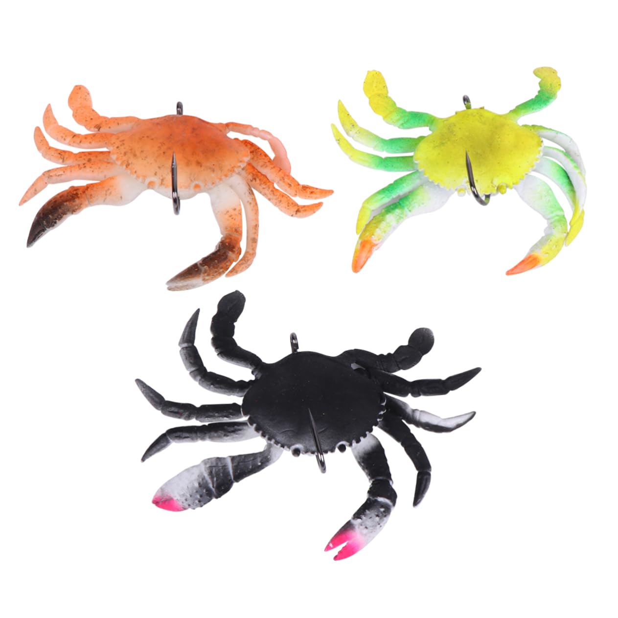 VANZACK Leurre Crabe Fournitures De Pêche Appâts De Crabe Appâts De Simulation Leurres De Pêche à L'achigan Leurres De Au Sébaste Faux Leurres De e Carpe Leurres PVC