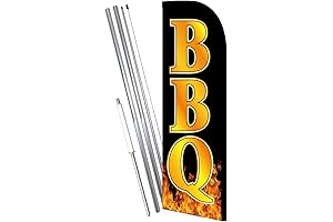 Durable Fillable Base BBQ Banner and Flag Kit