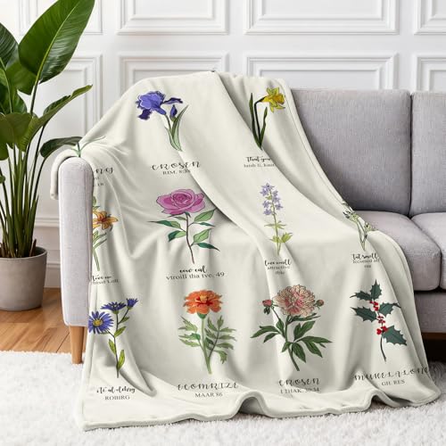Image of Christian /Inspirational /Religious /Spiritual /Birthday Gifts for Women /Adults, First Holy Communion Gifts for Girls, Soft Throw Blankets for Women 50 inchx 60 inch
