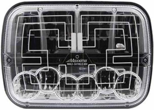 Technical Precision Replacement for International 9670 CABOVER Year 1981 5X7IN HIGH/Low Beam 12 DIODE LED Headlight W MAXXHEAT Heated Lens