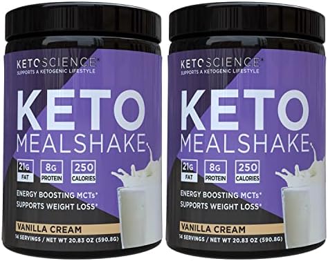 Keto Science Ketogenic Meal Shake, Energy Boosting MCTs, Supports...
