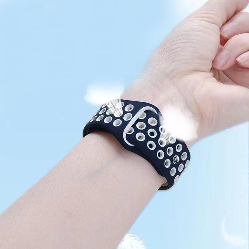 Traspirante Cinturino per Amazfit GTR Mini/GTR 42mm/GTS 4/4 Mini/3/2/2e/ 2Mini, 20mm Silicone Sport Bracciali Cinturini di Ricambio per Amazfit Bip 3/3 Pro/S/S Lite/U/U Pro/Active/Active 2