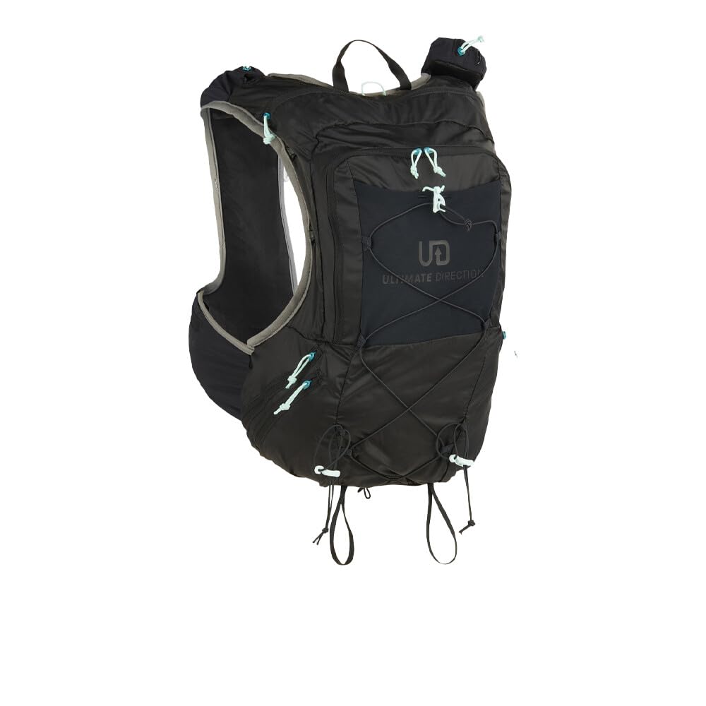 Ultimate Direction Adventure Vesta Women’s Hydration and Endurance Running Vest, 2L Hydration Bladder Compatible, Upgraded Fit and Finishes, Trekking Pole Loops, GPS Pocket, 2023 (Onyx, Medium)