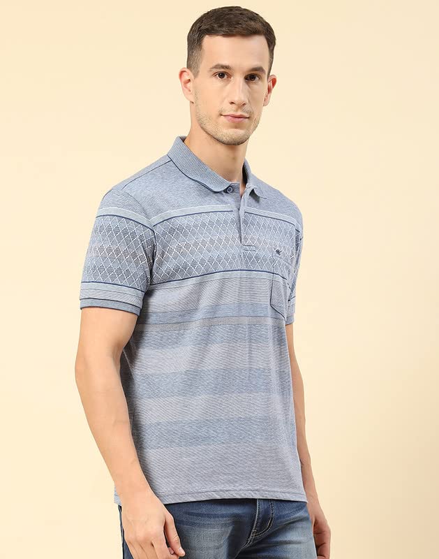 Image of Monte Carlo Striped Men T-Shirt(223060228)