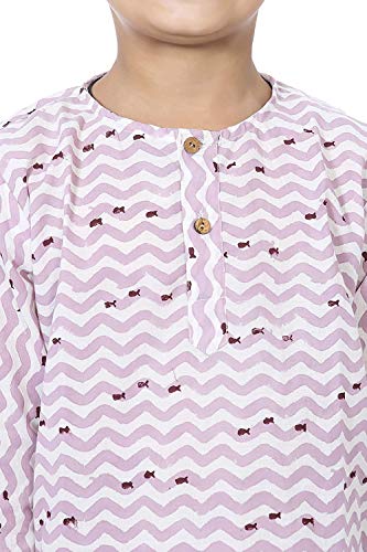Image of Cotton Night Suit for Boys & Girls | Pajama Sets | Baby Top & Pant | Kids Dress | Printed Night Dress | Sleepwear Suit | P-3