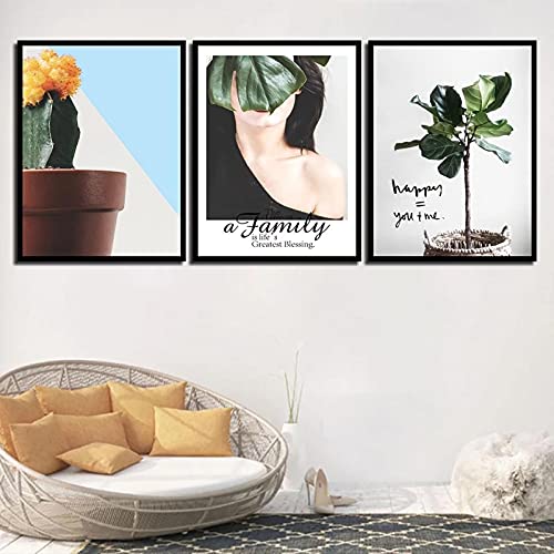 Affiche plantes style aquarelle pour créer un salon nature cosy