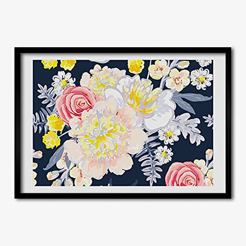 Affiche peinture et cadre MDF 100x70 cm Tulup décoratif grand format