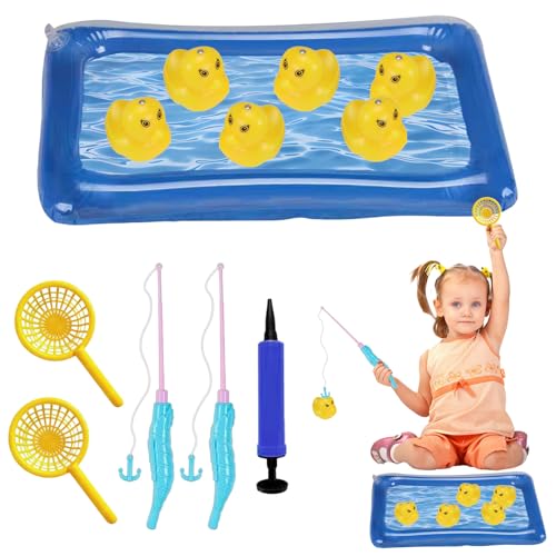 Genérico Juguete de magnético - Juguete de para baño | Patos flotantes inflables para Piscina para niños pequeños, Rellenos de Medias, Vacaciones en la Playa de Verano, Evento de cumpleaños,