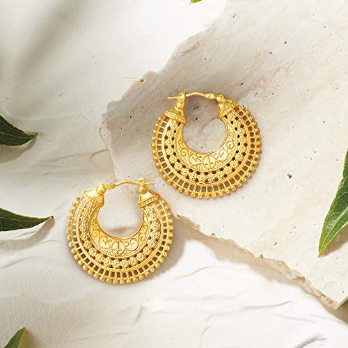 Ross-Simons Italian Embellished Hoop Earrings4