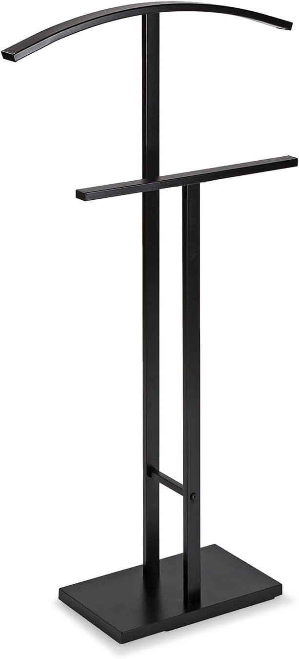 Porte-vêtements Avec Tablette Valet De Chambre Relaxdays - Avec Cintre Et Barre Pantalon - Tablette Accessoires - 112x46x32cm Rella Appendiabiti