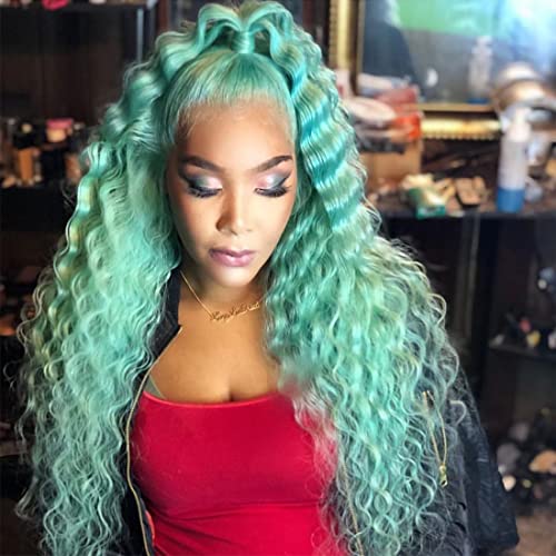 Bettermood Deep Wave 613 Lace Front Wig Human Hair Pre Plucked with Baby Hair 20Inch 13x6 H-D Transparent Lace Deep Wave 613 Human Hair Lace Frontal Wig Free Part Blonde 613 Deep Wave Frontal Wig