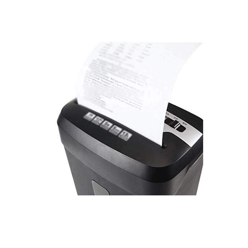 trituradora eléctrica, 5 de Hojas Sueltas de Papel Trituradora, Trituradora, for la pequeña Oficina Uso en el hogar, 13Gallons Cesta, Negro