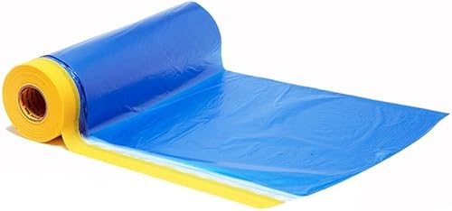 Miniatura 2 de Cinta adhesiva de plástico para automóvil, paquete de varios tamaños, sin residuos, paño de plástico para pintura, cinta de pintura de plástico y