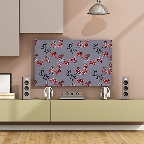 Image of Glassiano Marigold Dustproof Printed 55 inch LED TV Cover Screen Protector Compatible for All Models, Print 41