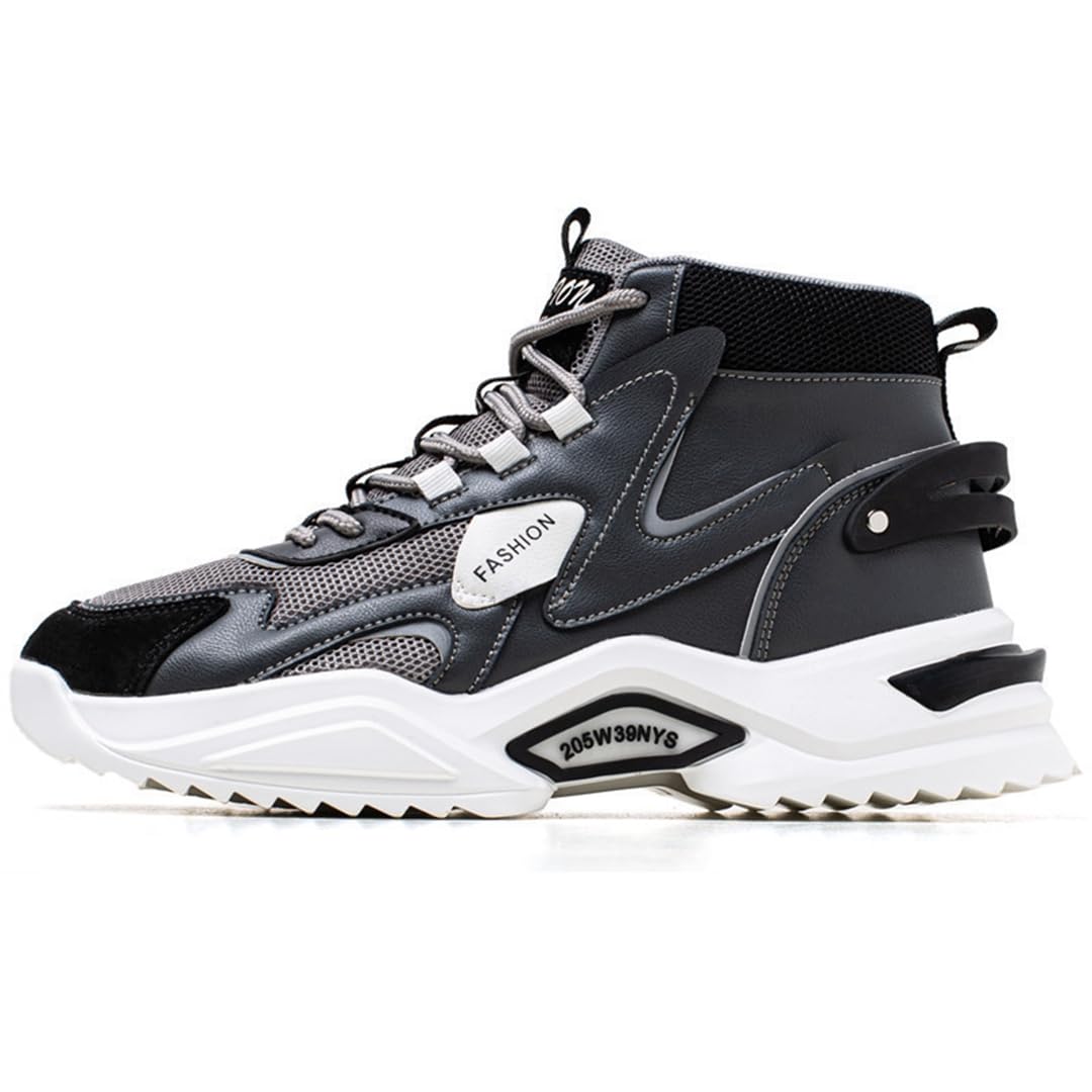 Amazon | [SINGLE MANY] ハイカットスニーカー 裏起毛 メンズ