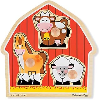 Melissa & Doug Barnyard Animals Jumbo Knob Puzzle