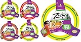 JA-RU Zooma Ring Flyer (4 Units) 11.2 Inch Flying Discs for Kids. Pool Toy & Beach Games. Outdoor Kids Play Equipment. Disc Golf Yard Games. Birthday Gifts 1029-4p