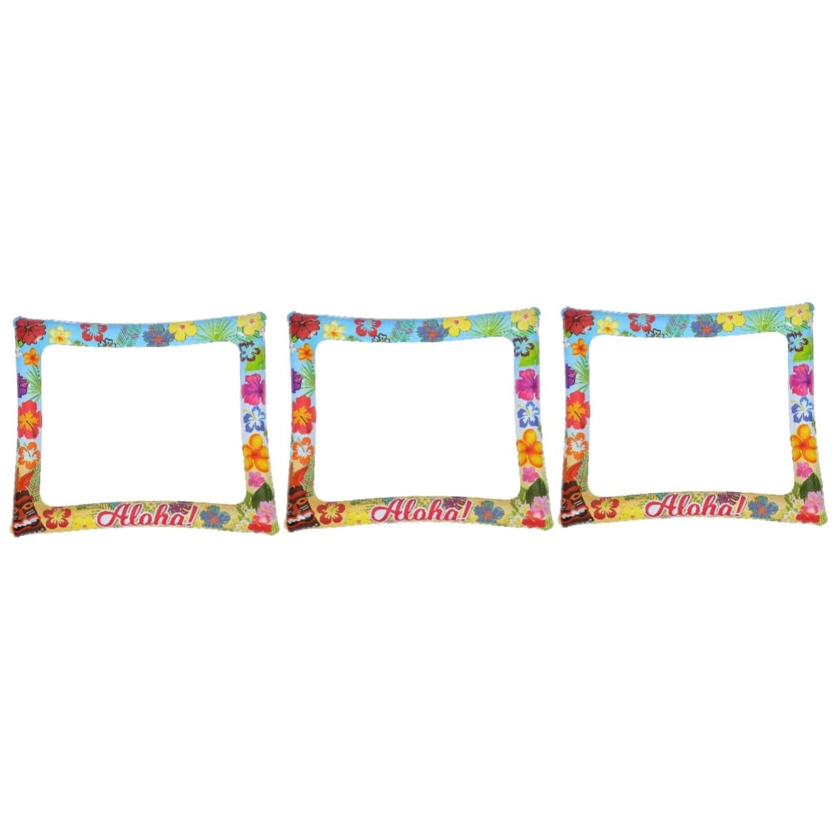 BESPORTBLE 3pezzi Cornice Fotografica Gonfiabile Per Selfie Accessorio Per Feste Estive e Foto Booth Decorazione Per Party Hawaiani e Celebrazioni Con Amici e Famiglia