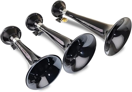 Kleinn Air Horns 230 - Bocina de tren triple, color negro