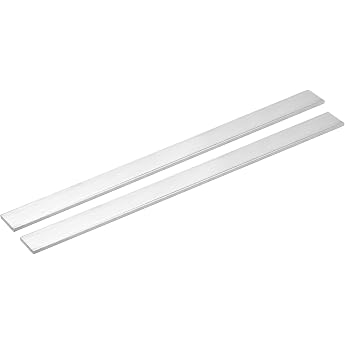 QUARKZMAN Pack of 2 Aluminium Sheet 3 mm Thickness, 305 mm Length 6061 Aluminium Flat Bar 20 mm Width, Square Aluminium Plate