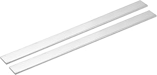 QUARKZMAN Barra Plana de Aluminio Cuadrada 2pcs 1/8" Grosor 0.8" Ancho y 12" Longitud Perfil Placa Plana de Aluminio 6061 3 x 20 x 305mm T6511 Molino Sólido Industrial