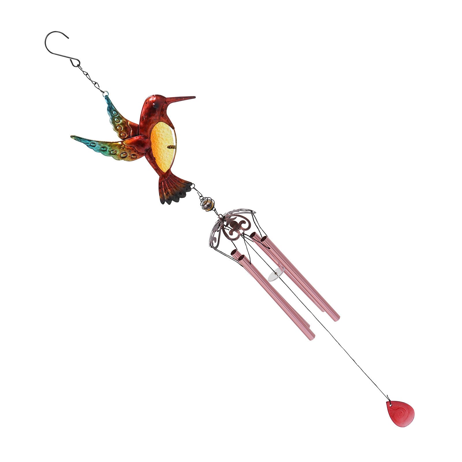 Decoración de terrazas con la campana de viento de colibrí para un ambiente tranquilo